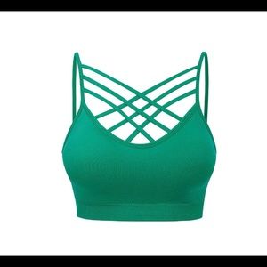 Zenana Outfitters L/XL Bralette in green